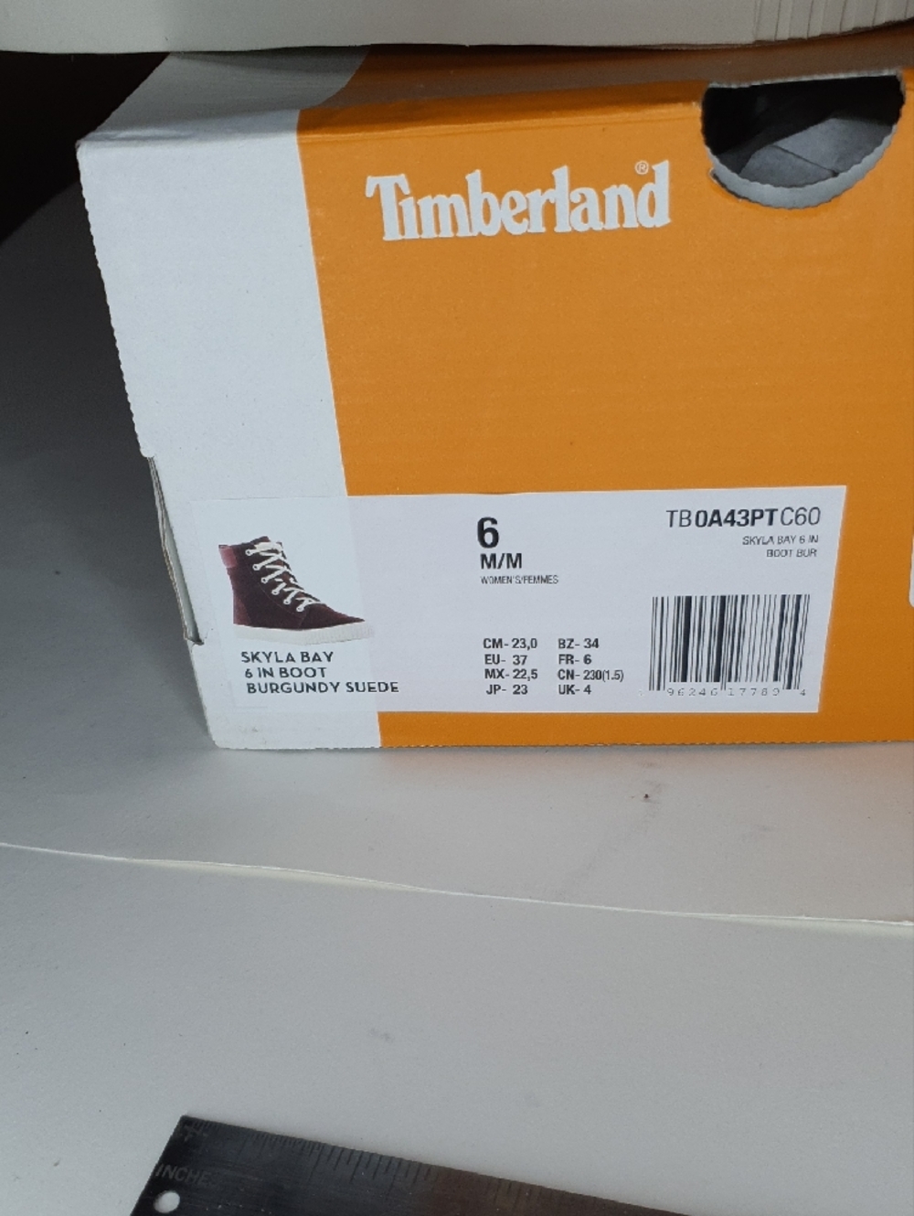 TIMBERLAND Skyla Bay Suede Boots Dark Burgundy NWT + FREE GIFT - Picture 6 of 7